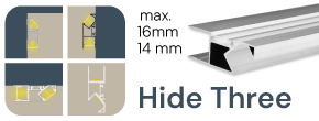LED Leuchtenprofil Hide Three