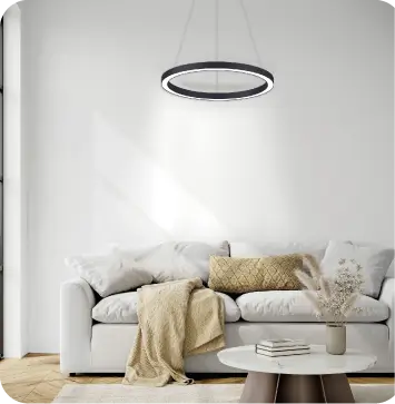 Haengeleuchte Rund in Raum