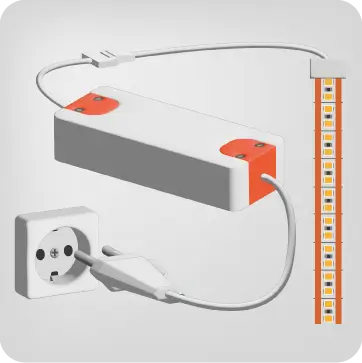 Trafo mit Flexband Grafik