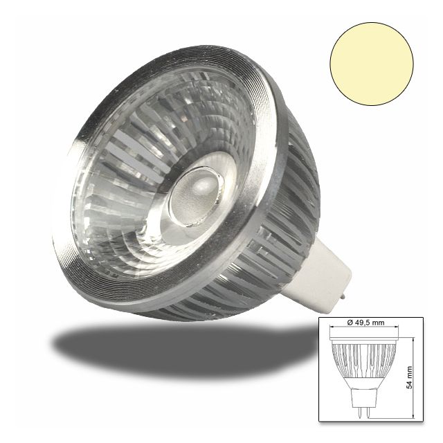 LED MR16 Strahler COB, 6W, 38°, 2700K, dimmbar