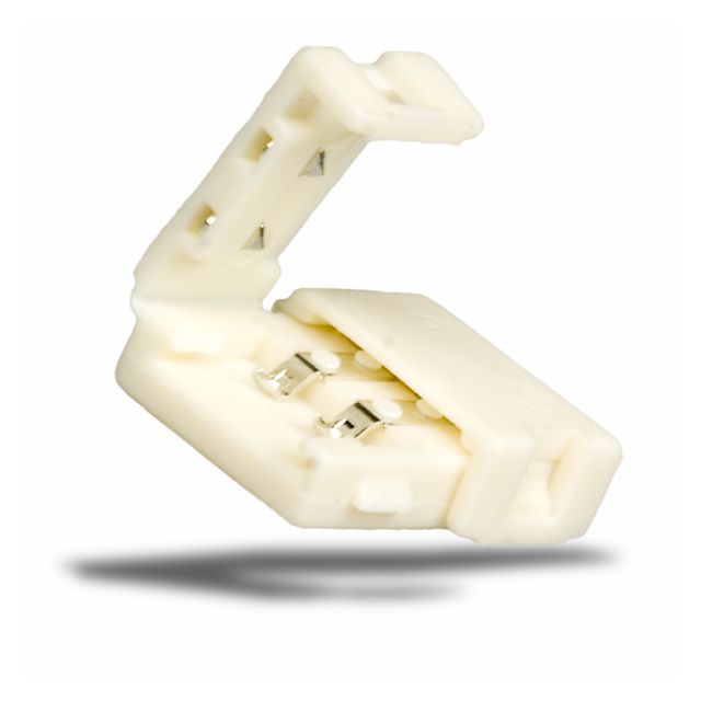 Flexband Clip-Verbinder 2-polig Kunststoff weiss für Breite 8mm