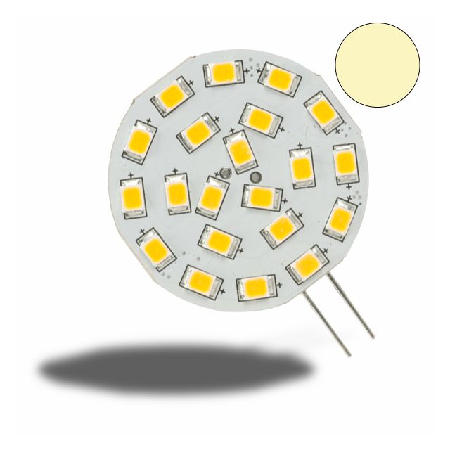 G4 LED 21SMD, 3W, warmweiss, Pin seitlich