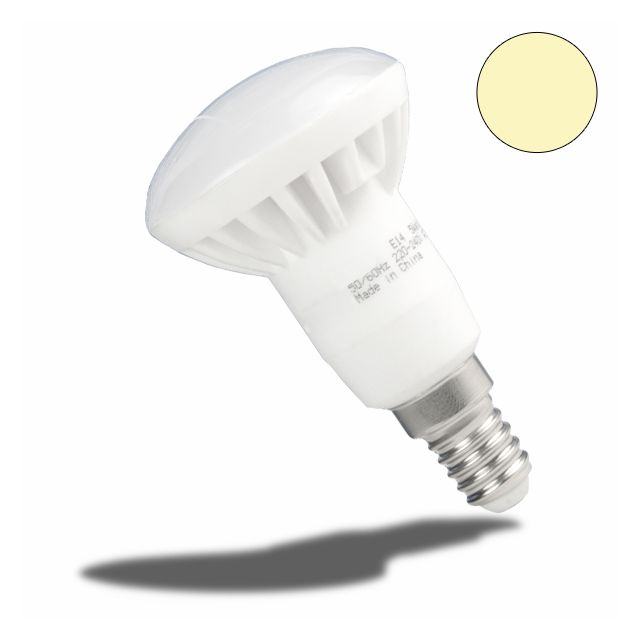 E14 R50 LED-Strahler Keramik, 5 Watt, warmweiss, frosted