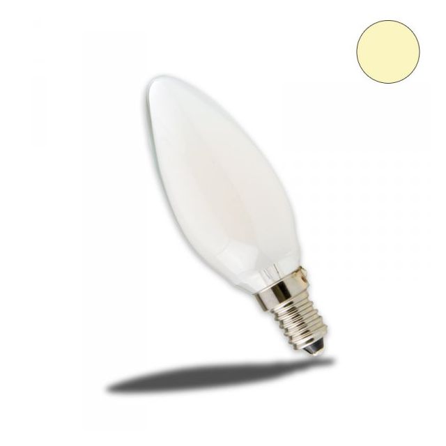 E14 LED Kerze, 4 W, milky, warmweiß