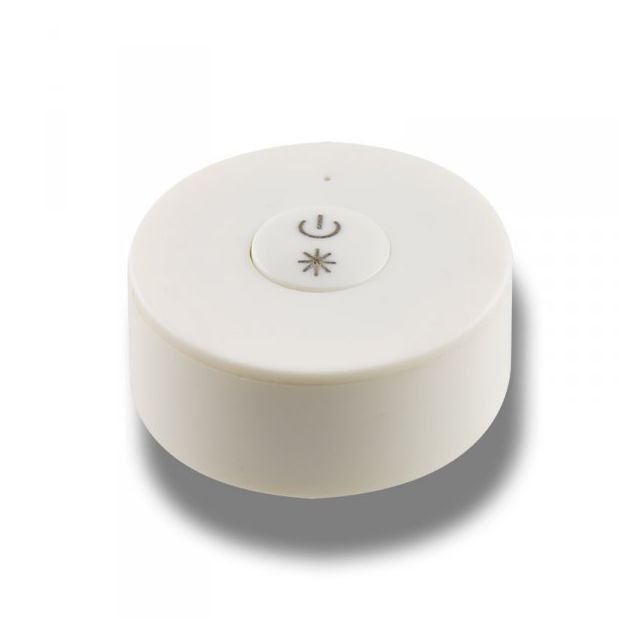 SIRIS 1 Zone Funk-Dimmer mit Druckknopf, weiß, Batteriebetrieb