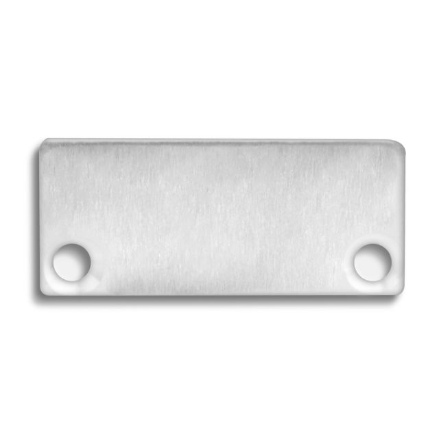 Endkappe EC43 Alu für Aufbauprofil/Einbauprofil Mini 24 flach, 2 STK, inkl. Schr