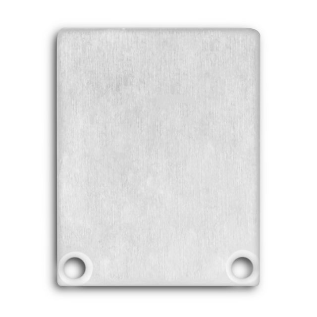 Endkappe EC45 Alu für Aufbauprofil/Einbauprofil Mini 24 flach, 2 STK, inkl. Schr