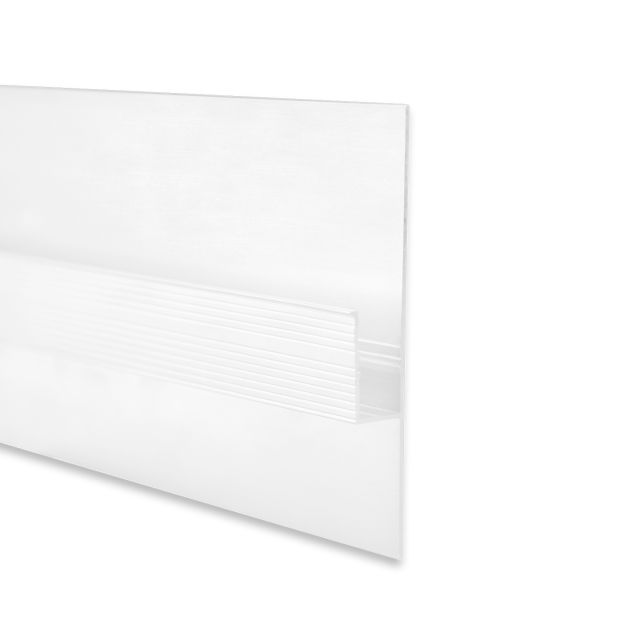 LED Trockenbauprofil Schattenfuge40, Aluminium weiß RAL 9010, 200cm