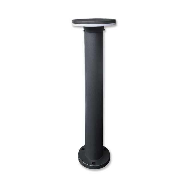 LED Wegleuchte Poller Three, sandschwarz, 12W, warmweiß