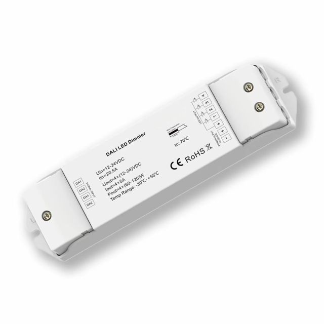 SERRI DALI DT6 PWM-Controller SC/CCT/RGB/RGBW, 4 Kanal, 12-24V/DC, 4x5A