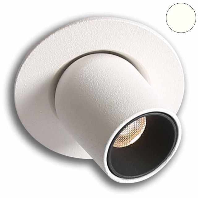  Plug&Play-F LED Einbauleuchte Pipe, 24V/DC, 3W, weiß, 4000K, dimmbar