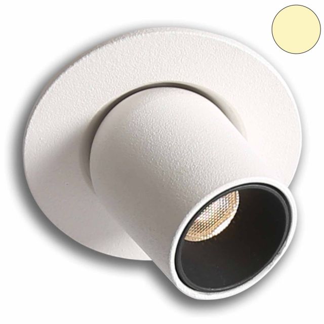  Plug&Play-F LED Einbauleuchte Pipe, 24V/DC, 3W, weiß, 3000K, dimmbar