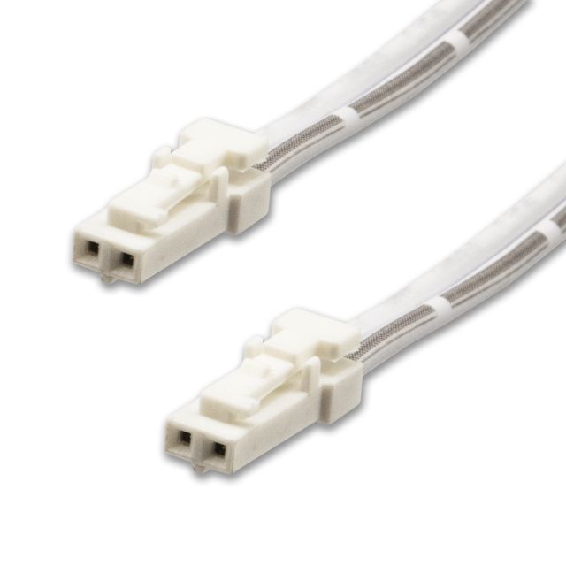 Plug&Play-F Anschlussstecker Male, 2-polig, max. 3A, weiß, 100cm