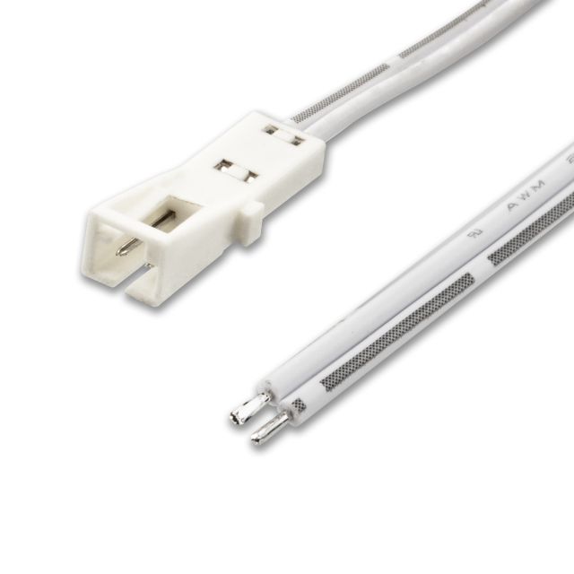 Plug&Play-F Anschlussbuchse Female, 2-polig, max. 3A, weiß, 30cm