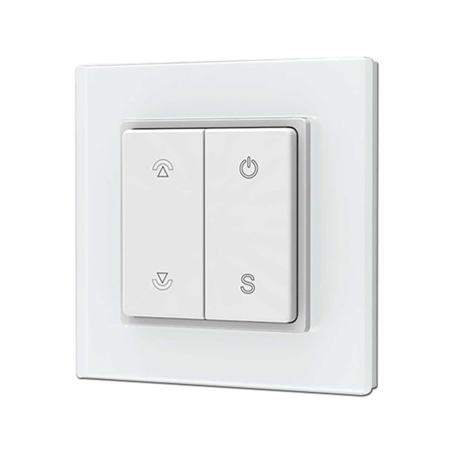 SERRI SingleColor 1 Zonen Aufputz-Tast-Fernbedienung mit 1 Szenenspeicher, inkl. Batterie