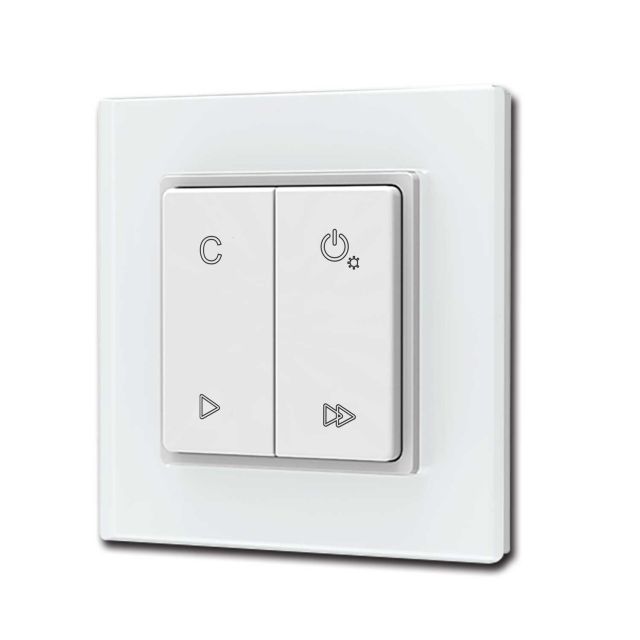SERRI RGB/RGBW 1 Zonen Aufputz-Tast-Fernbedienung, inkl. Batterie