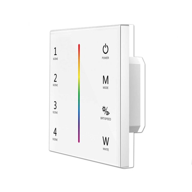 SERRI RGBW 4 Zonen Einbau-Touch-Fernbedienung, weiß, 230V