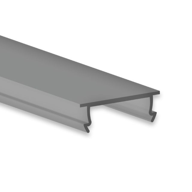 Abdeckung 48, schwarz/matt, 200cm, für Profile Mini12 S/D, Mini14 S/D, Stufe13