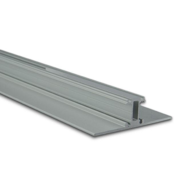 LED Leuchtenprofil Doppelseitig, Aluminium silber, 200cm