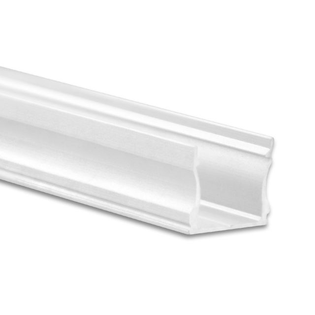 LED Aufbauprofil Mini12 S, Aluminium weiß RAL 9010, 200cm