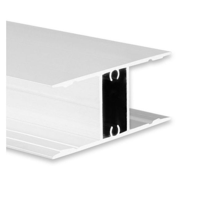 LED Leuchtenprofil Hide Two Up&Down, Aluminium weiß RAL 9003, 200cm