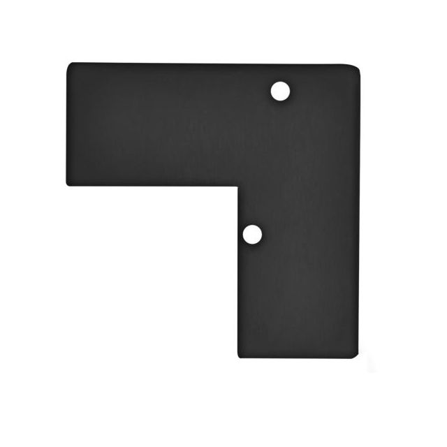 Endkappe EC93 schwarz, für Leuchtenprofil Hide Corner, 2 STK, inkl. Schrauben