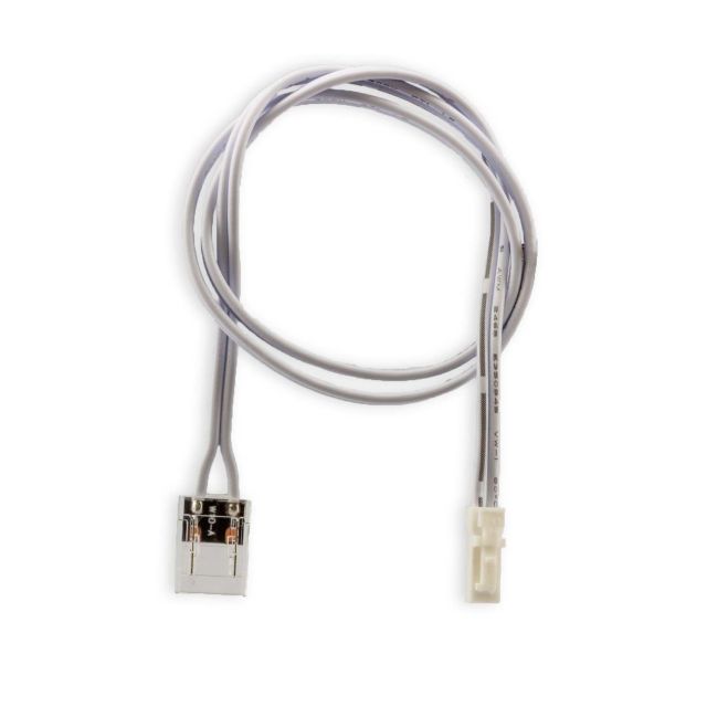 Plug&Play-F Male-Stecker zu Kontakt-Kabelanschluss, max 3A, für 2-polige IP20 Stripes Breite 10mm