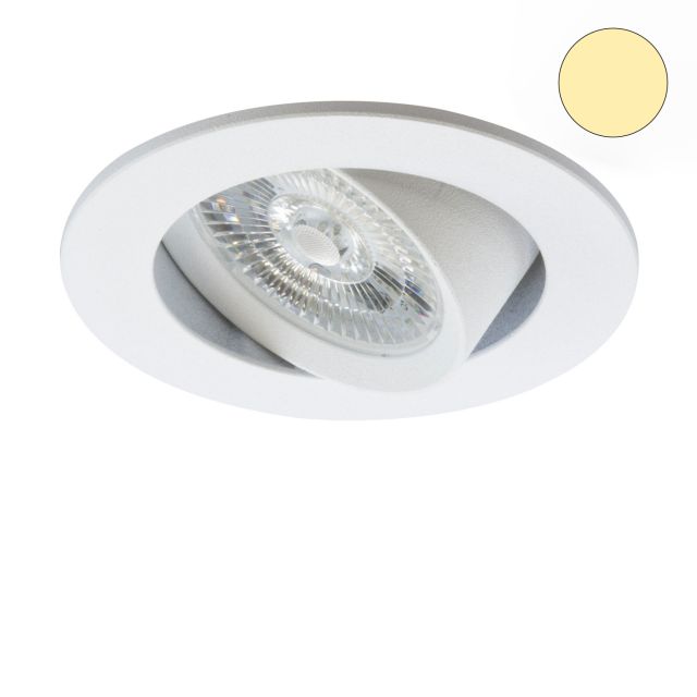 Plug&Play-F LED Einbauleuchte Flat68 rund, 24V/DC, 8W, weiß, 3000K, dimmbar