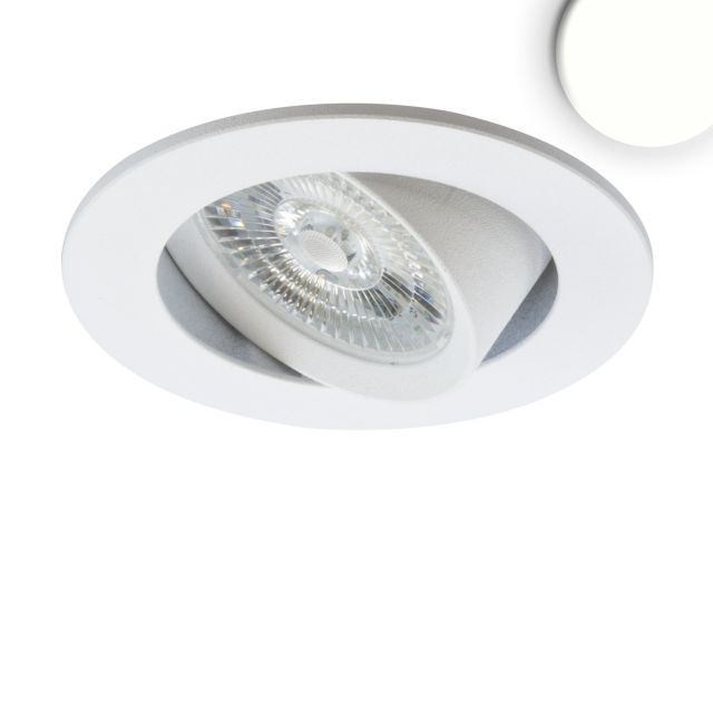 Plug&Play-F LED Einbauleuchte Flat68 rund, 24V/DC, 8W, weiß, 4000K, dimmbar