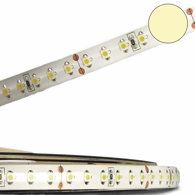 LED Streifen ECO 24V, 9,6W pro Meter, IP20, warmweiß, 5M Rolle