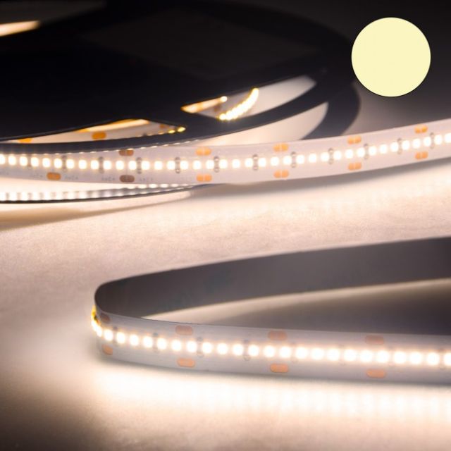 LED Streifen ECO-Linear 24V, 10W/120 LED pro Meter, IP20, CRI90, warmweiß, 5m Ro