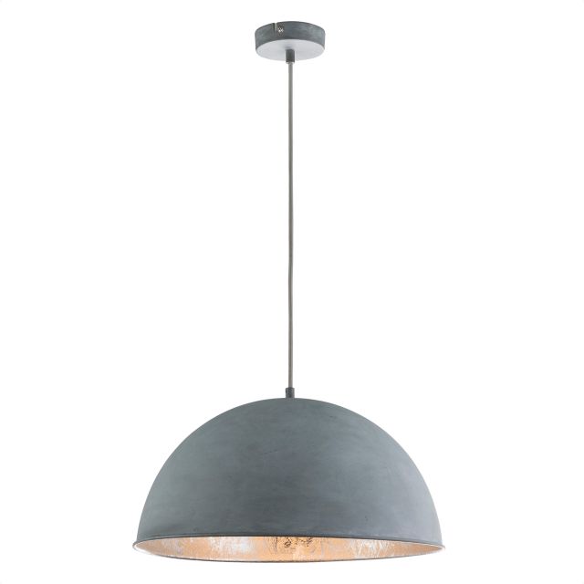 LED Hängeleuchte, Metall/Zementoptik, 1x E27 Leuchtmittel