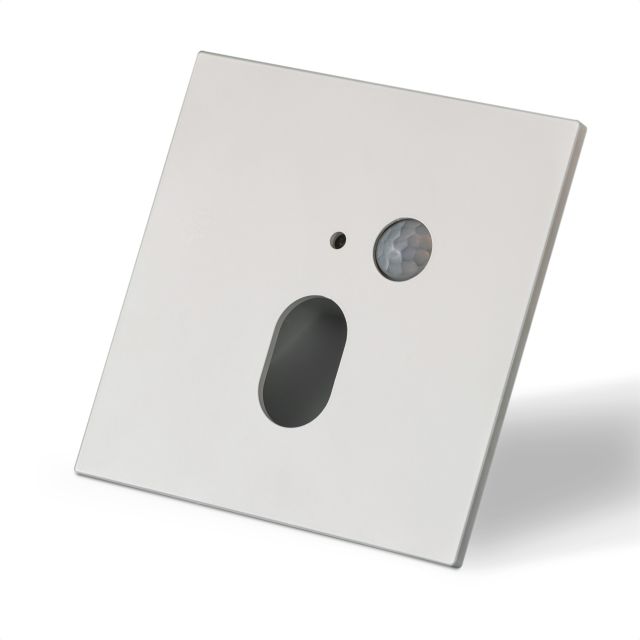 LED Treppenbeleuchtung 230V, mit PIR Sensor, 2W, ColorSwitch und Cover eckig, weiß