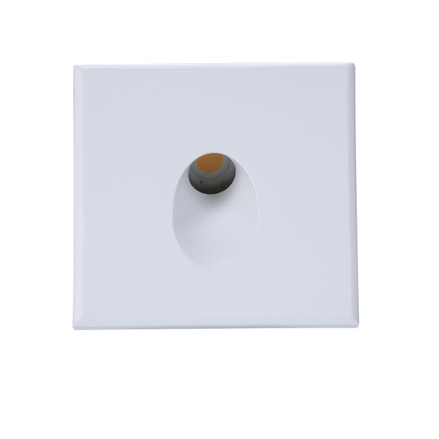 LED Wandeinbauleuchte Sys-Wall68, Plug&Play-F, 3W, 3000K und Cover eckig, weiß 1