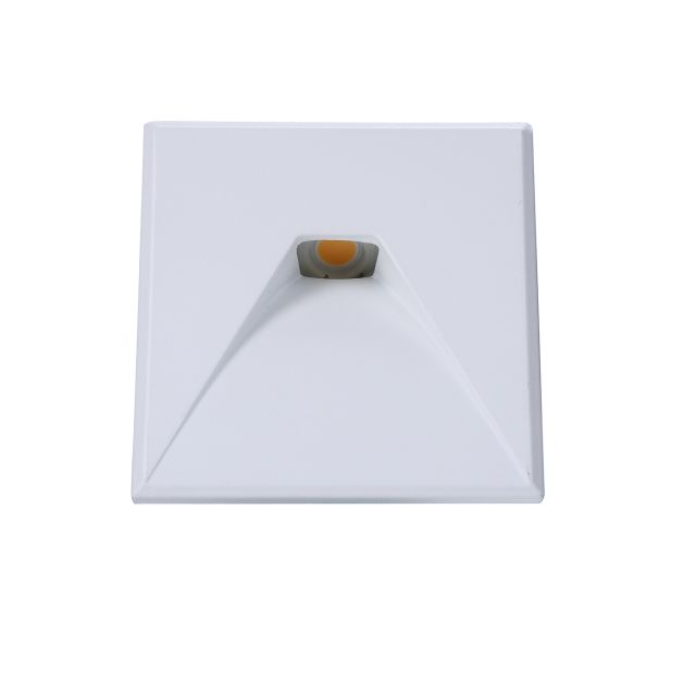 LED Wandeinbauleuchte Sys-Wall68, Plug&Play-F, 3W, 3000K und Cover eckig, weiß 2