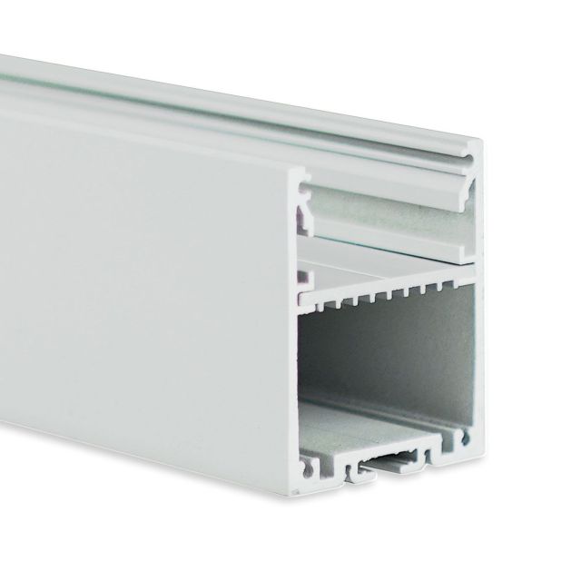 LED Leuchtenprofil Lampe30, Aluminium weiß RAL 9003, 200cm