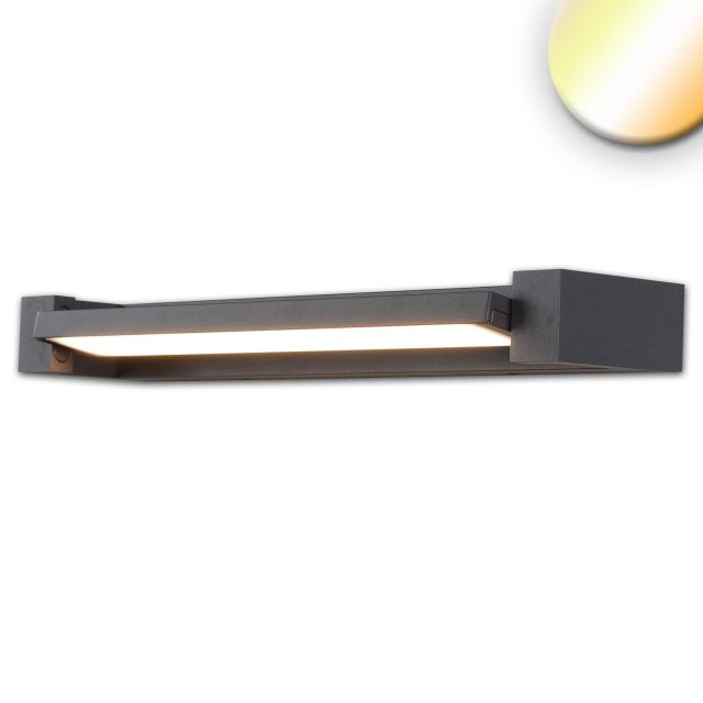 LED Wand/Spiegelleuchte schwenkbar, schwarz, 20W, ColorSwitch 2700/3000/4000K