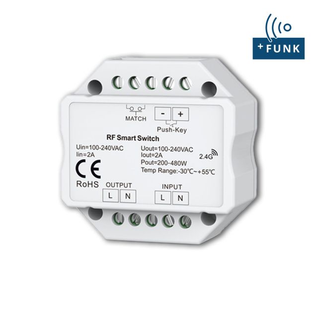 SERRI und Zigbee 3.0 Push/Funk Switch, 230V/AC, 360VA