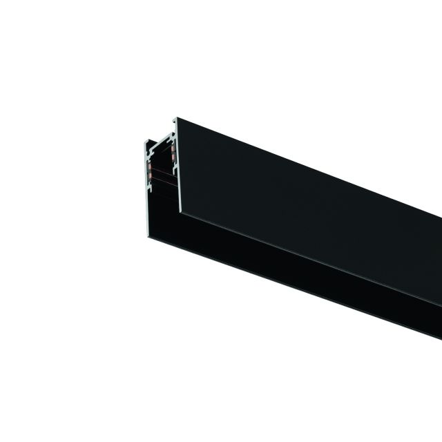 MagPro48 Aufbauschiene, schwarz, 200cm, 4-polig, inkl. Endkappen und Schutzcover