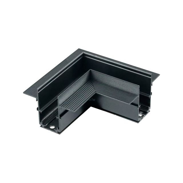 MagPro48 Eckschiene 90° horizontal, schwarz, nicht stromführend, für Trockenbauschiene