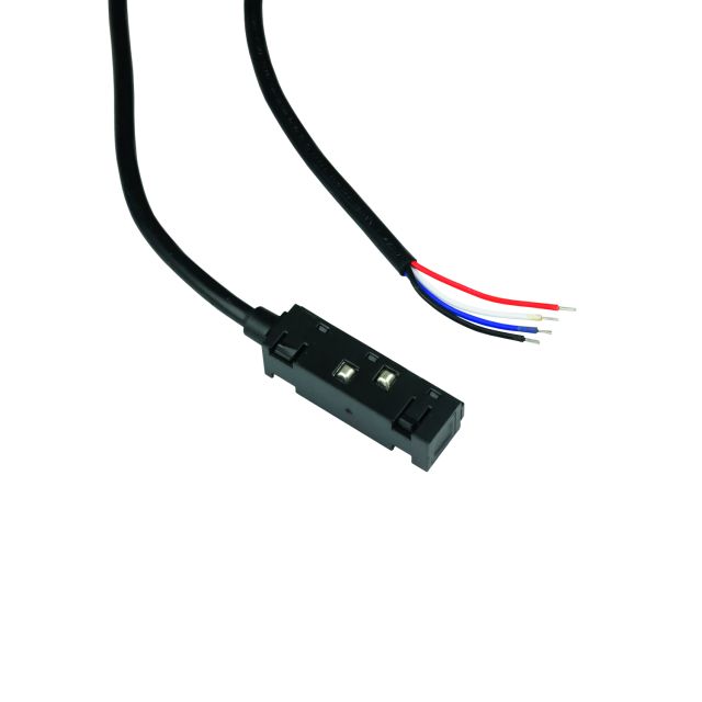 MagPro48 Stromeinspeisung, schwarz, 4-polig, max. 6A, 200cm Anschlusskabel