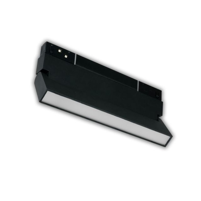 MagPro48 Linear-Schienen-Strahler 22cm, schwarz, 12W, 120°, 48V/DC, 3000K, CRI90, DALI dimmbar