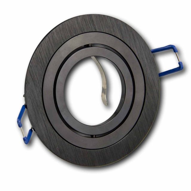 Einbaurahmen PREMIUM schwarz+schwarz, inkl. GU10 Fassung