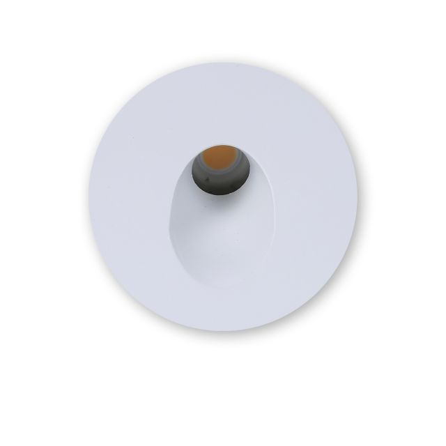 Plug&Play-F LED Wandeinbauleuchte R1, 24V/DC, weiß,  3000K, dimmbar, inkl. Einputzdose