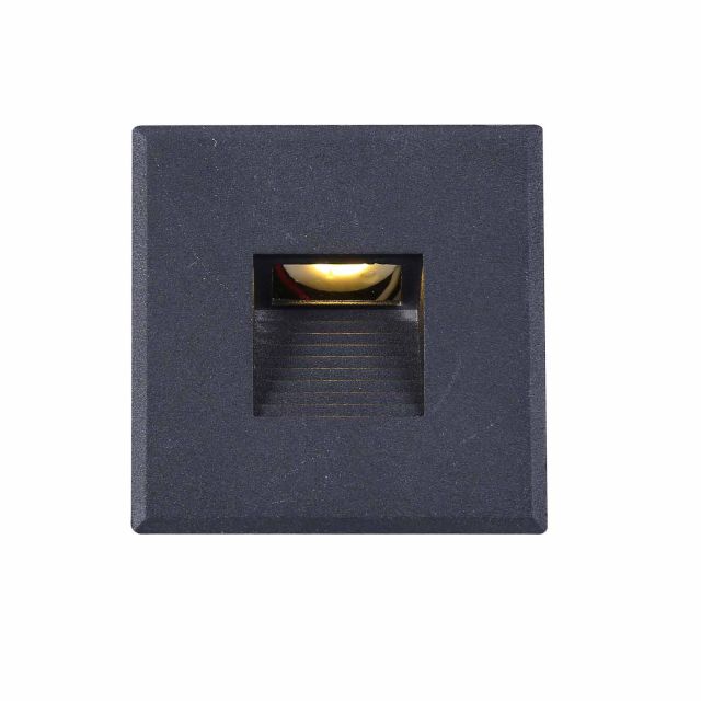 Plug&Play-F LED Wandeinbauleuchte E3, 24V/DC, schwarz, 4000K , dimmbar, inkl. Einputzdose