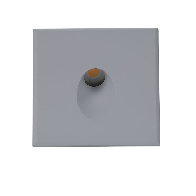 LED Plug&PlayF Wandeinbauleuchte E1, 24VDC, grau, warmweiss, dimmbar, inkl. Einputzdose