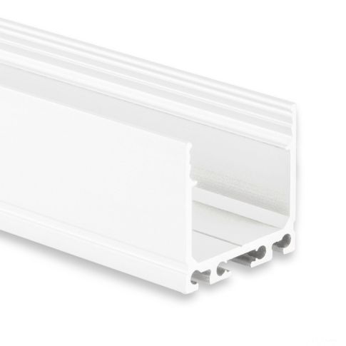 Profi LED Aufbauprofil Maxi 24 weiss, Aluminium pulverbeschichtet, 200cm
