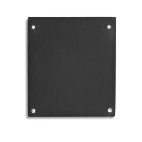 Endkappe E69 Alu schwarz f&uuml;r LAMP30, 2 STK, inkl. Schrauben