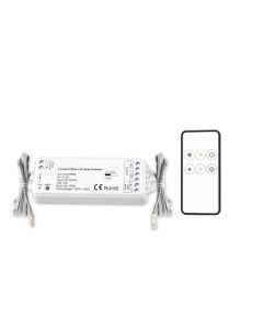 Plug&Play-F LED weißdynamischer Push/Funk PWM-Controller, 12-24V/DC, 5A, inkl. Fernbedienung 