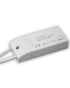 LED Trafo 24V DC, 0-30W, Plug&Play-F, 120cm AC EU Anschlusskabel